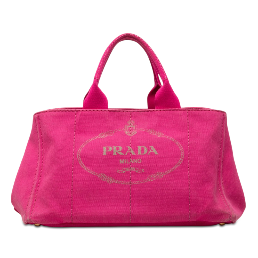 Pre-Loved Prada Canvas Canapa Logo Tote
